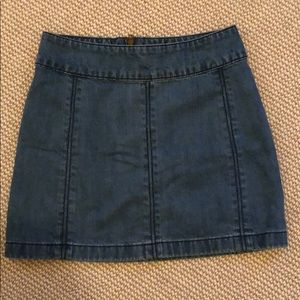 Free People denim skirt